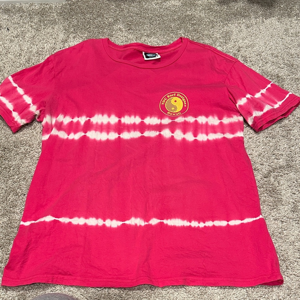 Mens Red Tie-Dye T-Shirt